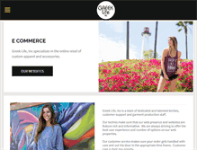 Tablet Screenshot of greeklifeinc.com